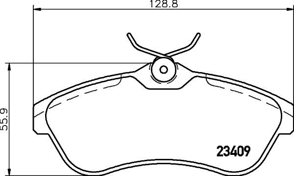 HELLA PAGID 8DB 355 009-321 Brake Pad Set, disc brake