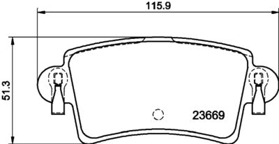 Brake Pad Set, disc brake HELLA PAGID 8DB 355 009-421