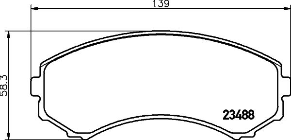 HELLA PAGID 8DB 355 009-461 Brake Pad Set, disc brake