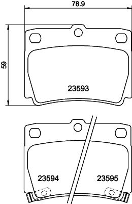 HELLA PAGID 8DB 355 009-501 Brake Pad Set, disc brake