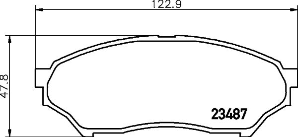 HELLA PAGID 8DB 355 009-521 Brake Pad Set, disc brake