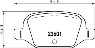 Brake Pad Set, disc brake HELLA PAGID 8DB 355 009-551