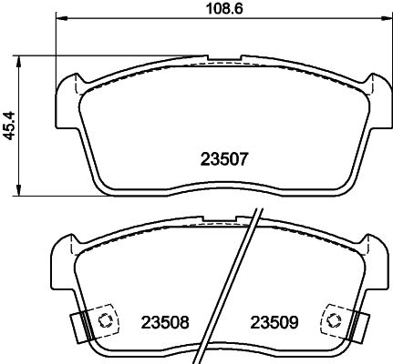 HELLA PAGID 8DB 355 009-631 Brake Pad Set, disc brake