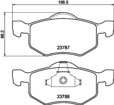 Brake Pad Set, disc brake HELLA PAGID 8DB 355 010-141