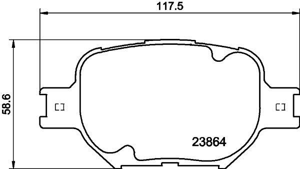 HELLA PAGID 8DB 355 010-201 Brake Pad Set, disc brake