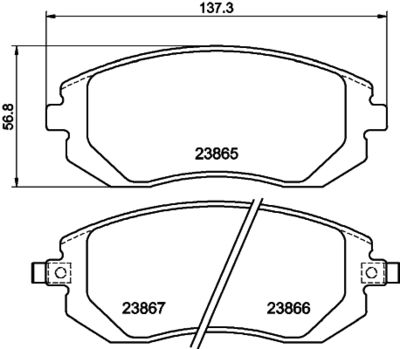 Brake Pad Set, disc brake HELLA PAGID 8DB 355 010-211