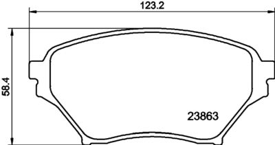 Brake Pad Set, disc brake HELLA PAGID 8DB 355 010-261