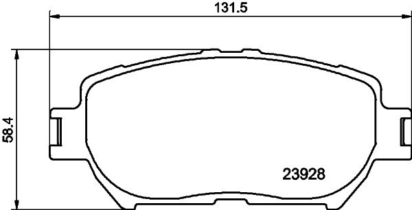 HELLA PAGID 8DB 355 010-431 Brake Pad Set, disc brake