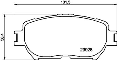 Brake Pad Set, disc brake HELLA PAGID 8DB 355 010-431