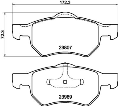 Brake Pad Set, disc brake HELLA PAGID 8DB 355 010-641