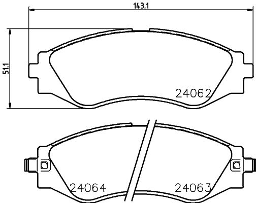 HELLA PAGID 8DB 355 010-951 Brake Pad Set, disc brake