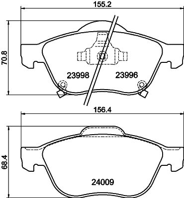 HELLA PAGID 8DB 355 011-041 Brake Pad Set, disc brake