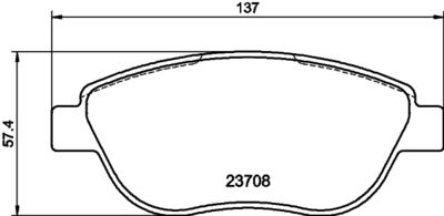 Brake Pad Set, disc brake HELLA PAGID 8DB 355 011-331