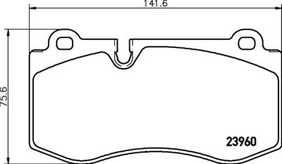 Brake Pad Set, disc brake HELLA PAGID 8DB 355 011-401