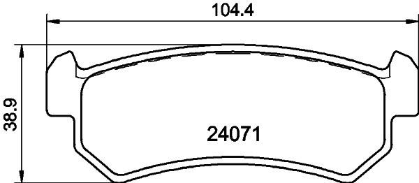 HELLA PAGID 8DB 355 011-451 Brake Pad Set, disc brake