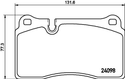 Brake Pad Set, disc brake HELLA PAGID 8DB 355 011-851