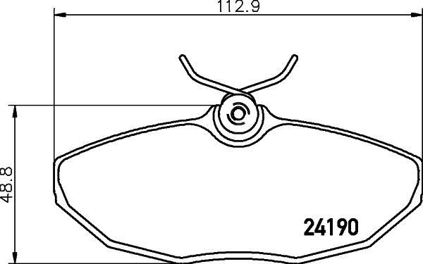 HELLA PAGID 8DB 355 011-961 Brake Pad Set, disc brake