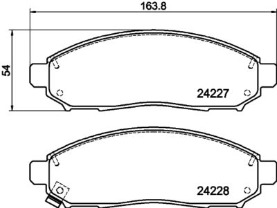 Brake Pad Set, disc brake HELLA PAGID 8DB 355 012-071