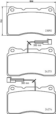 Brake Pad Set, disc brake HELLA PAGID 8DB 355 012-291