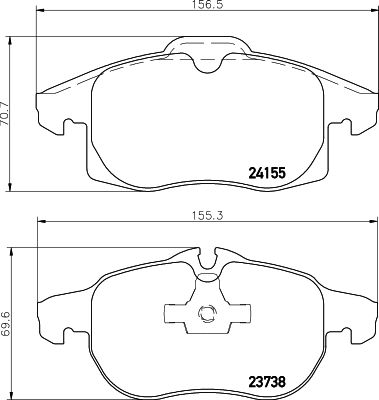 HELLA PAGID 8DB 355 012-681 Brake Pad Set, disc brake