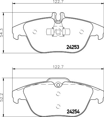 Brake Pad Set, disc brake HELLA PAGID 8DB 355 012-741