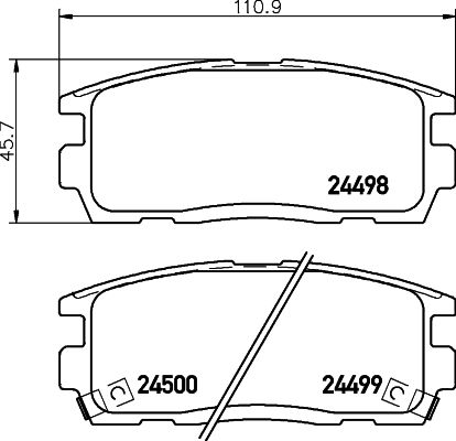 HELLA PAGID 8DB 355 012-951 Brake Pad Set, disc brake