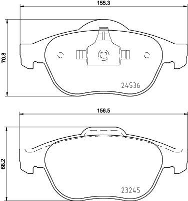 Brake Pad Set, disc brake HELLA PAGID 8DB 355 013-241