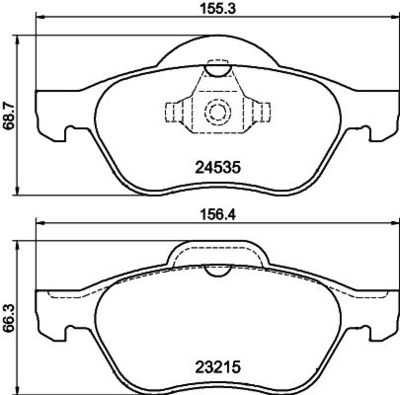 Brake Pad Set, disc brake HELLA PAGID 8DB 355 013-271