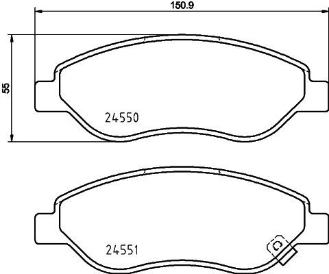 HELLA PAGID 8DB 355 013-401 Brake Pad Set, disc brake