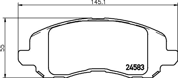 HELLA PAGID 8DB 355 013-491 Brake Pad Set, disc brake