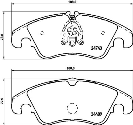 HELLA PAGID 8DB 355 013-751 Brake Pad Set, disc brake