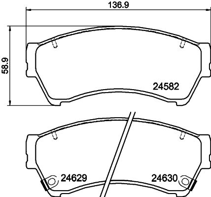 HELLA PAGID 8DB 355 013-761 Brake Pad Set, disc brake