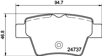 Brake Pad Set, disc brake HELLA PAGID 8DB 355 013-851