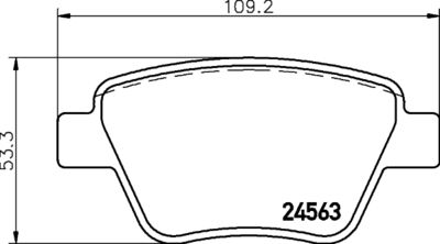 Brake Pad Set, disc brake HELLA PAGID 8DB 355 014-021