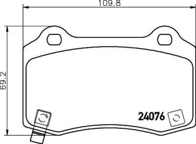 Brake Pad Set, disc brake HELLA PAGID 8DB 355 014-211