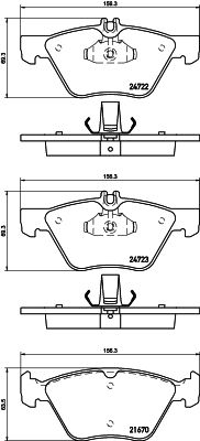 HELLA PAGID 8DB 355 014-291 Brake Pad Set, disc brake