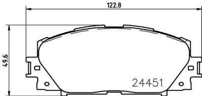 Brake Pad Set, disc brake HELLA PAGID 8DB 355 014-311