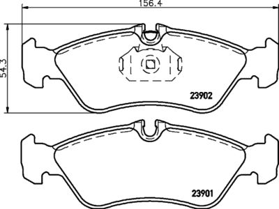 Brake Pad Set, disc brake HELLA PAGID 8DB 355 014-401