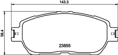 Brake Pad Set, disc brake HELLA PAGID 8DB 355 014-441