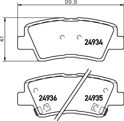 Brake Pad Set, disc brake HELLA PAGID 8DB 355 014-571