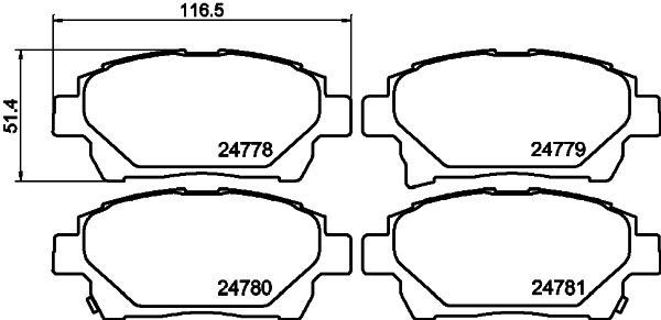 HELLA PAGID 8DB 355 014-601 Brake Pad Set, disc brake