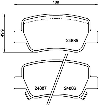 HELLA PAGID 8DB 355 014-641 Brake Pad Set, disc brake