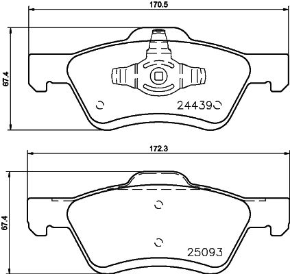 HELLA PAGID 8DB 355 014-961 Brake Pad Set, disc brake