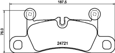 Brake Pad Set, disc brake HELLA PAGID 8DB 355 015-101