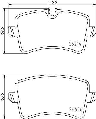 HELLA PAGID 8DB 355 015-201 Brake Pad Set, disc brake