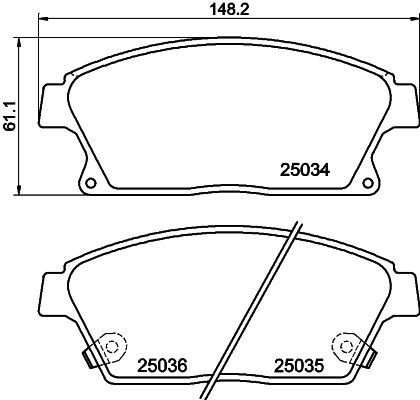 HELLA PAGID 8DB 355 015-241 Brake Pad Set, disc brake