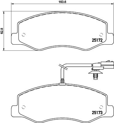 Brake Pad Set, disc brake HELLA PAGID 8DB 355 015-311