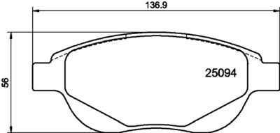 Brake Pad Set, disc brake HELLA PAGID 8DB 355 015-381