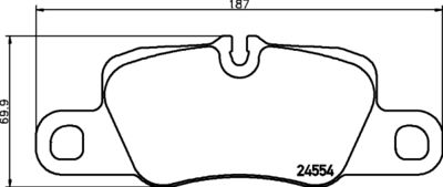 Brake Pad Set, disc brake HELLA PAGID 8DB 355 015-651