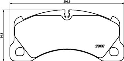 Brake Pad Set, disc brake HELLA PAGID 8DB 355 015-801